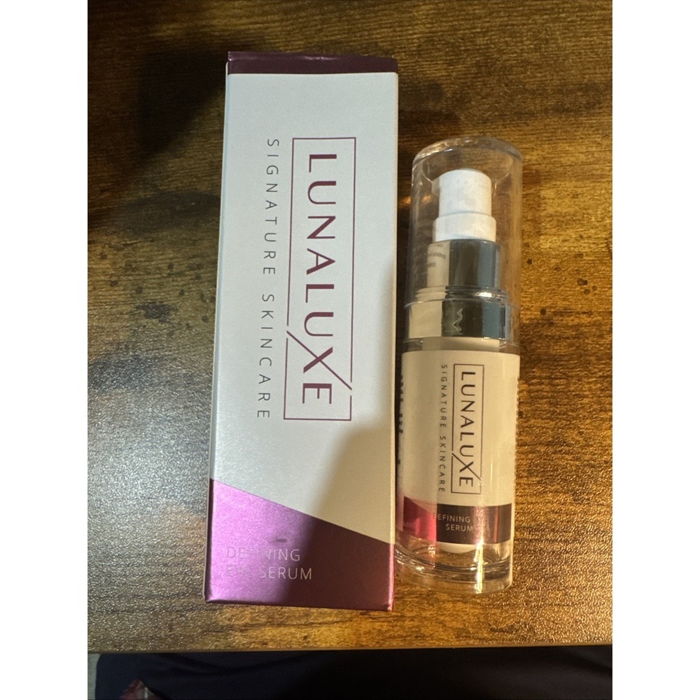 New In Box Lunaluxe Signature Skin Care defining eye serum 15ml sealed